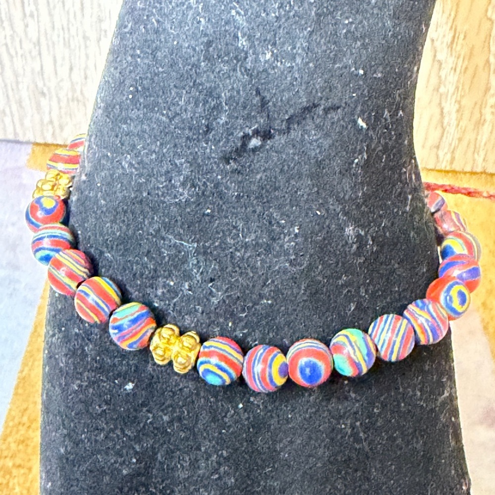 Malachite Colorful Beaded Bracelet